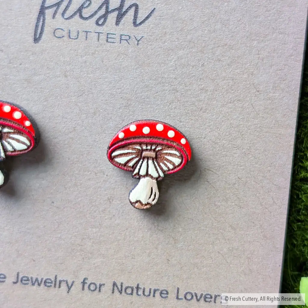 Amanita Mushroom Studs Studs