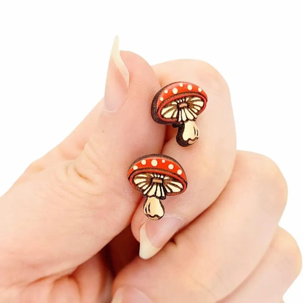 Amanita Mushroom Studs Studs