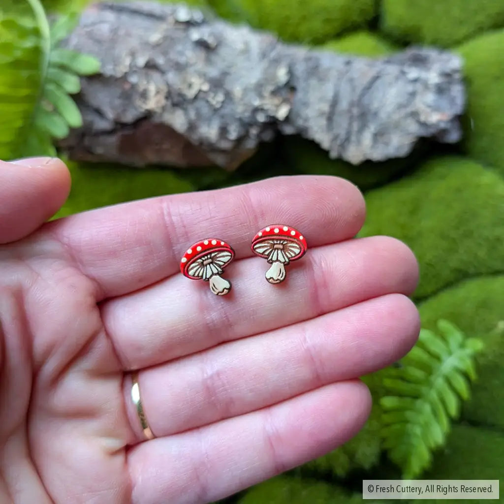 Amanita Mushroom Studs Studs