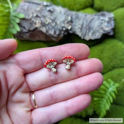 Amanita Mushroom Studs Studs