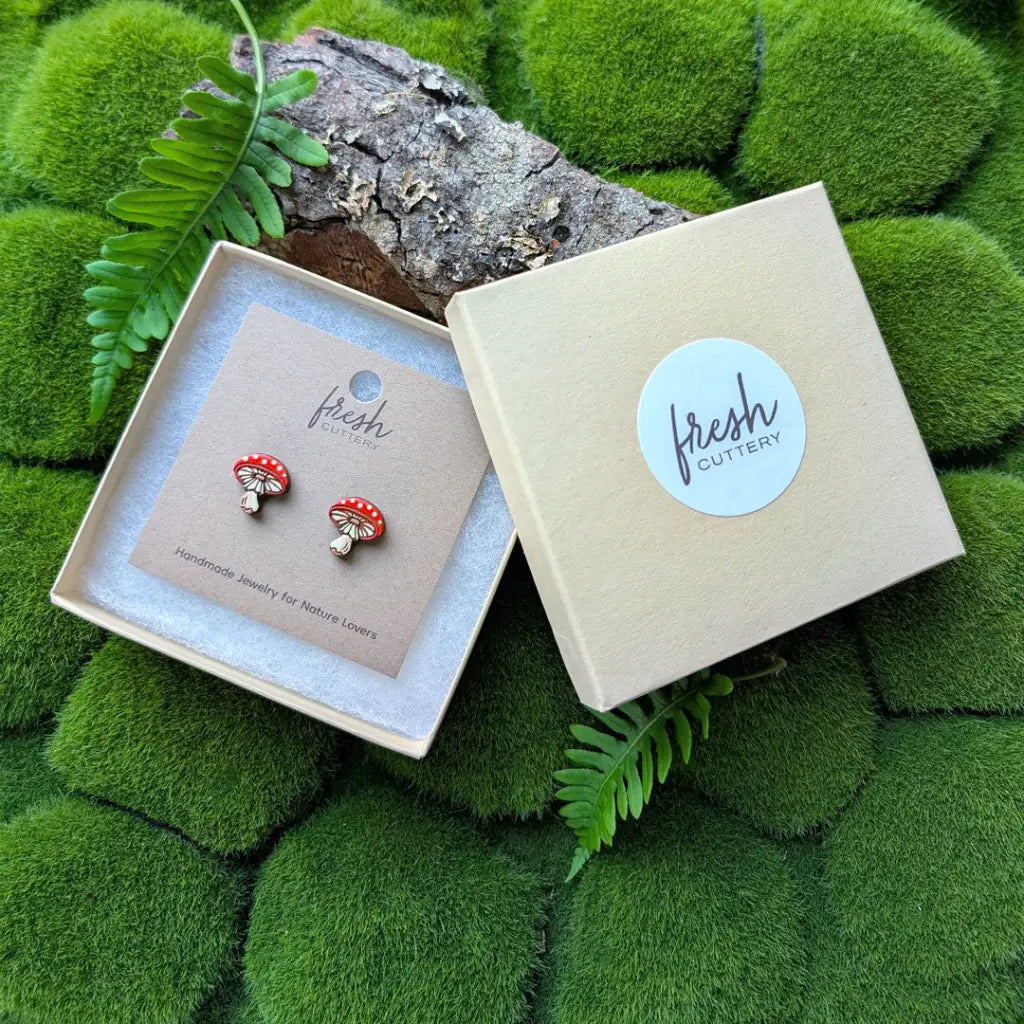 Amanita Mushroom Studs Studs