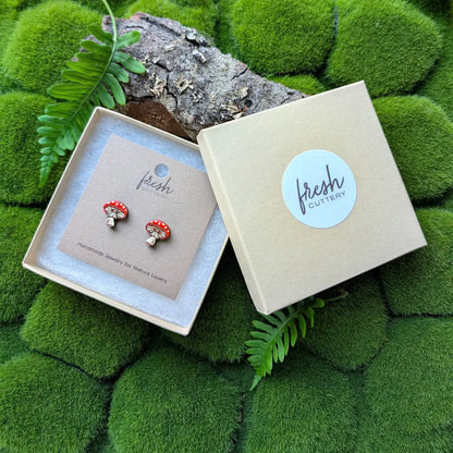 Amanita Mushroom Studs Studs