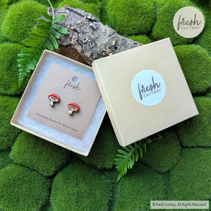 Amanita Mushroom Studs Studs