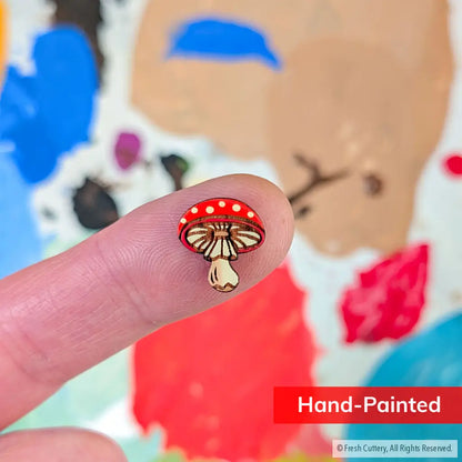 Amanita Mushroom Studs - Studs