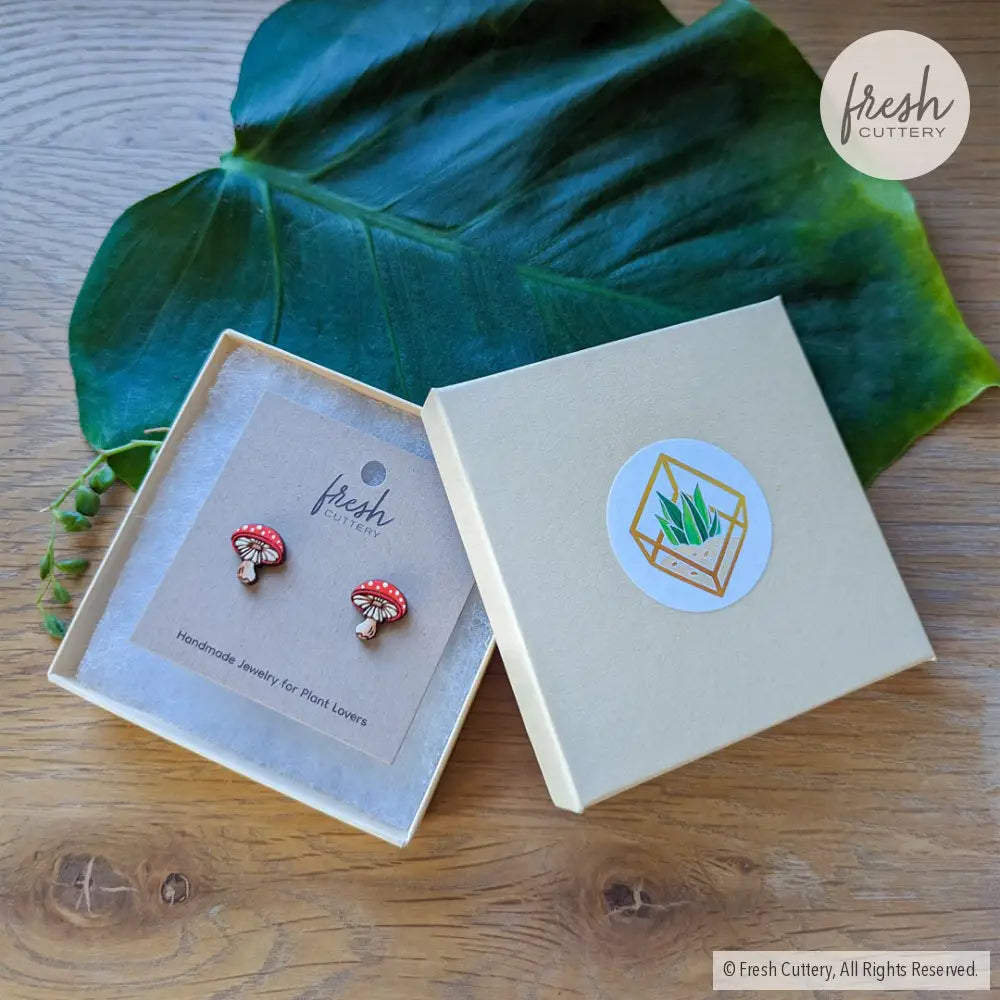 Amanita Mushroom Studs