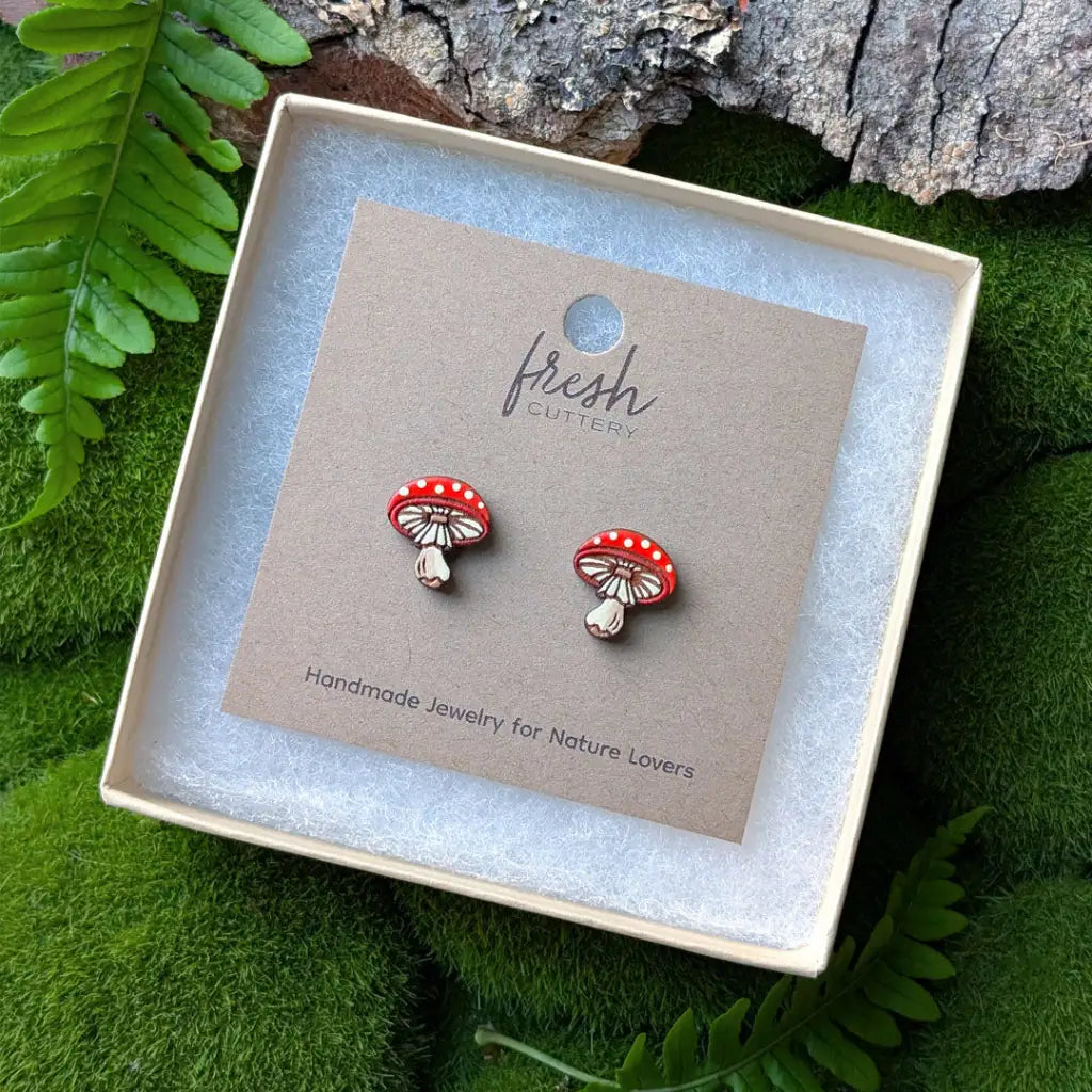 Amanita Mushroom Studs Studs