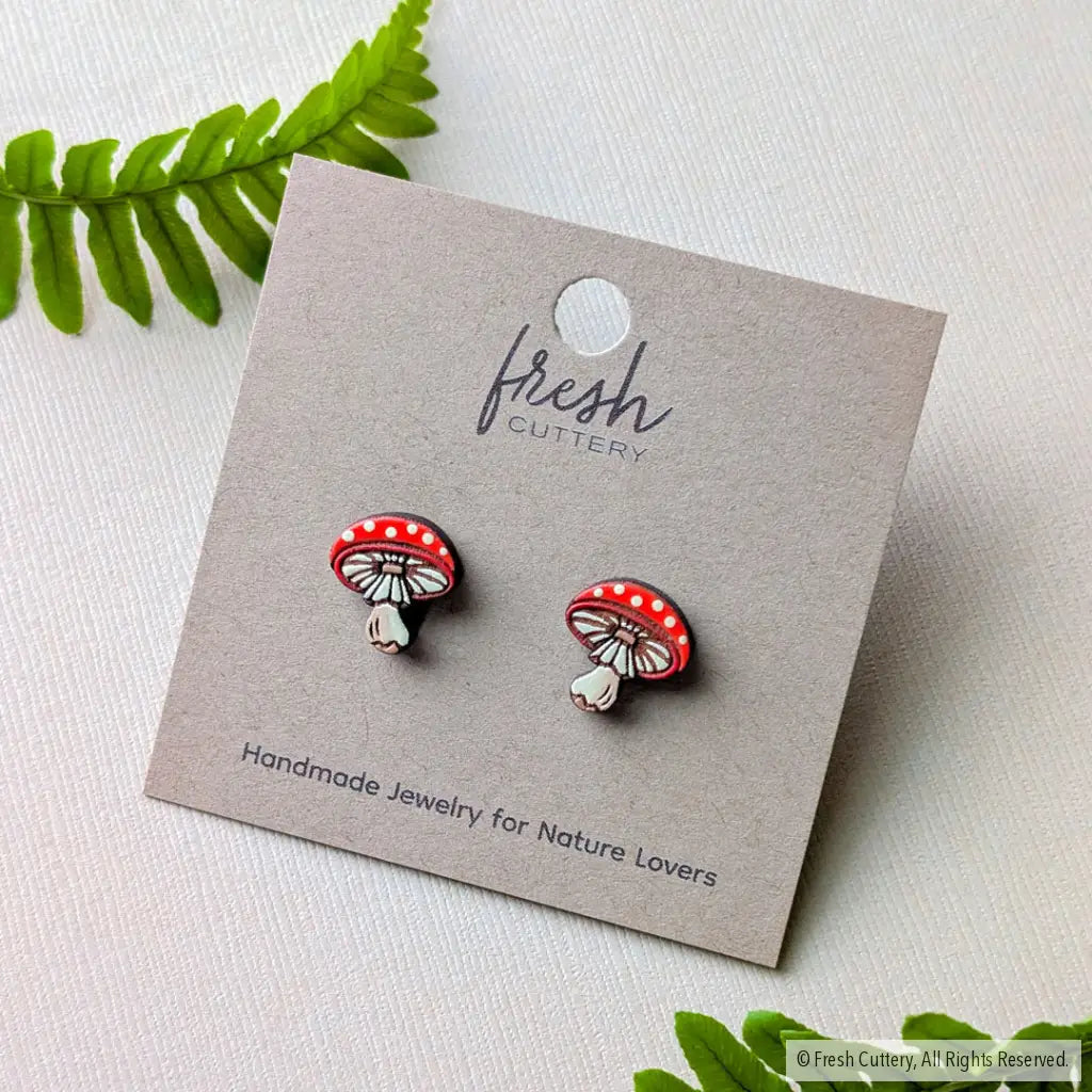 Amanita Mushroom Studs Studs