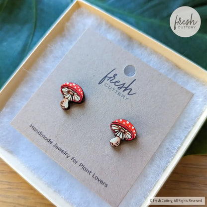 Amanita Mushroom Studs
