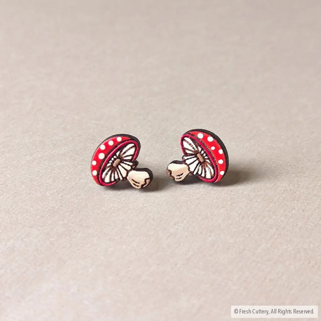 Amanita Mushroom Studs