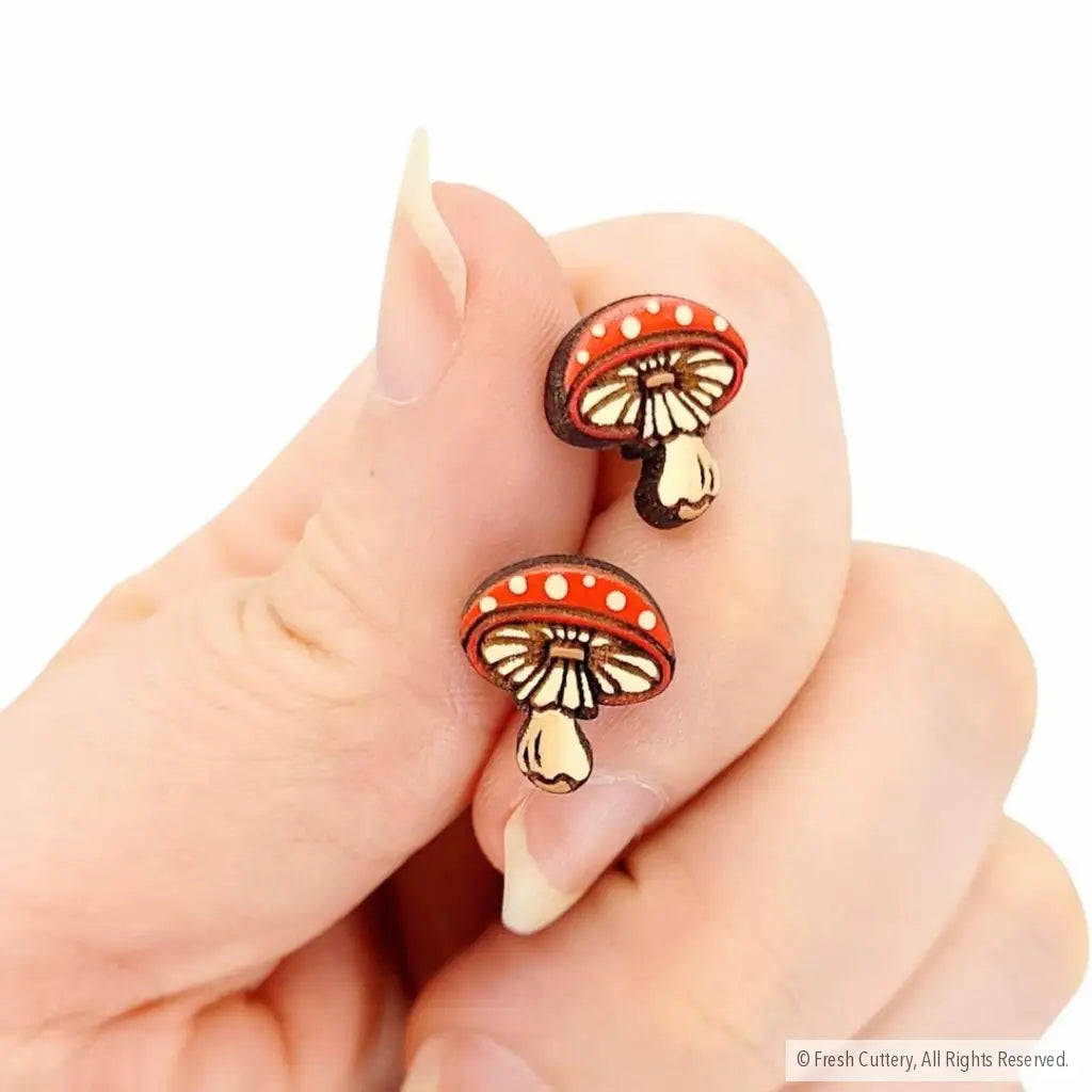 Amanita Mushroom Studs Studs