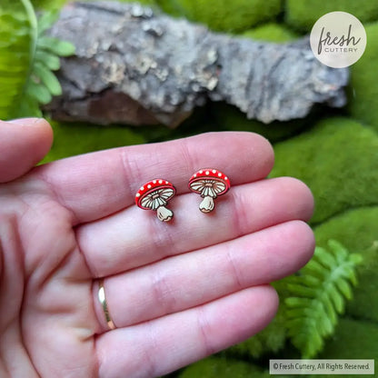 Amanita Mushroom Studs Studs