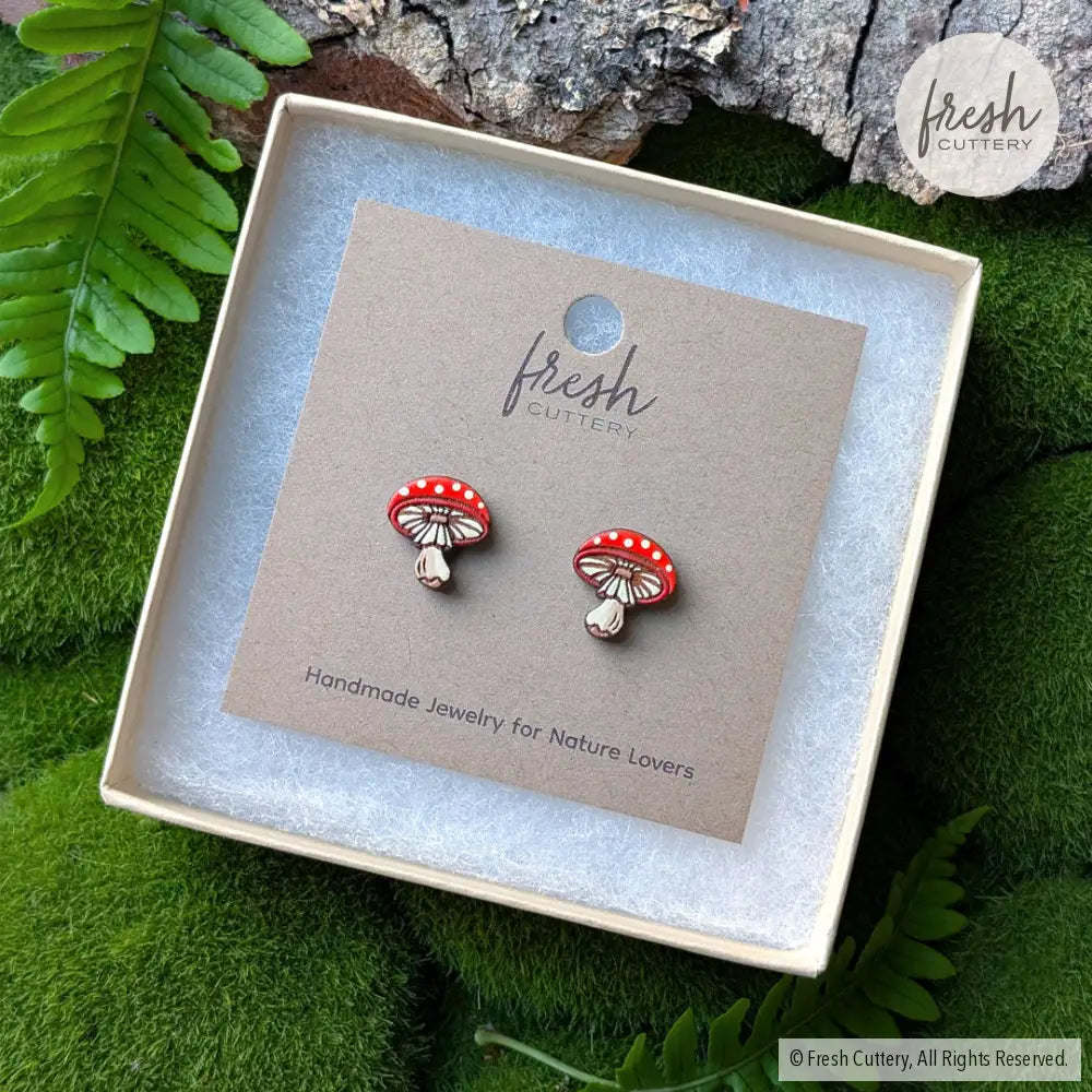 Amanita Mushroom Studs Studs