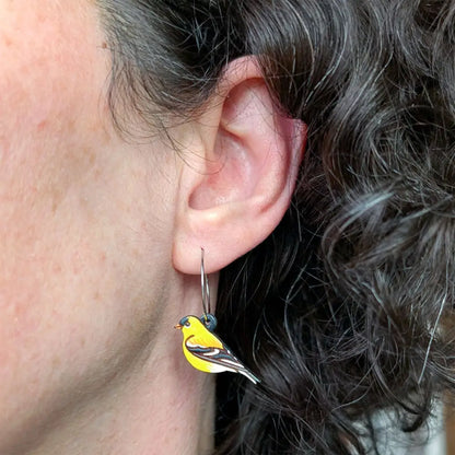 American Goldfinch Earrings Dangle and Drop Earrings