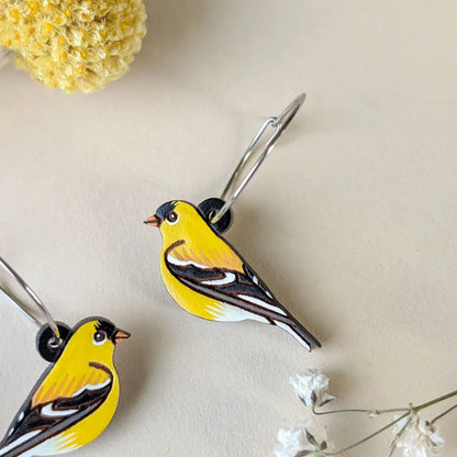 American Goldfinch Earrings Dangle and Drop Earrings