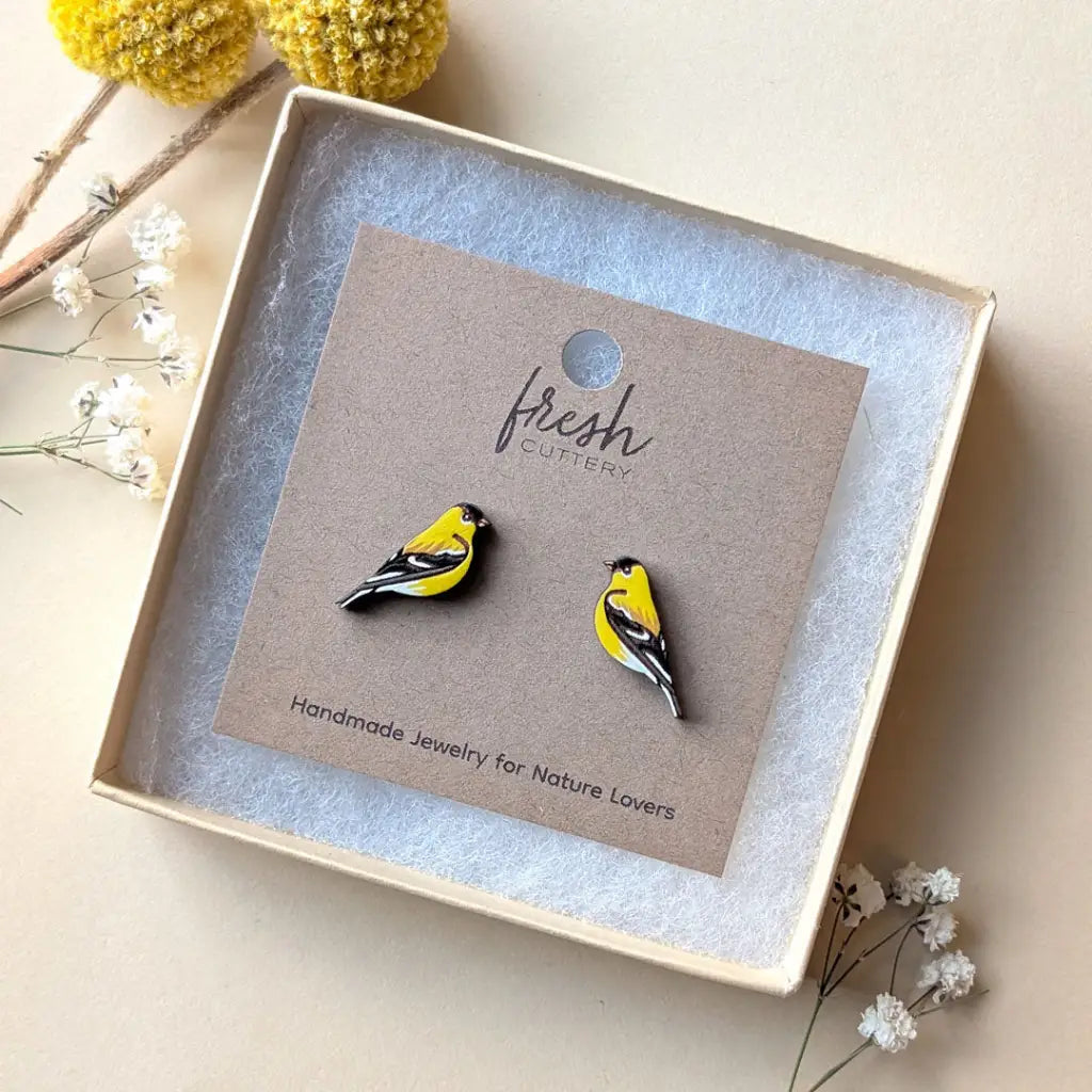 American Goldfinch Studs Studs