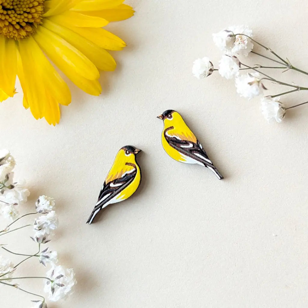 American Goldfinch Studs Studs