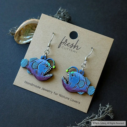 Anglerfish Earrings - Dangle and Drop Earrings
