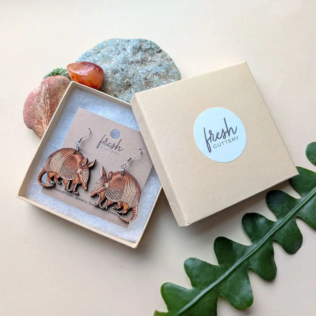 Armadillo Earrings Dangle and Drop Earrings