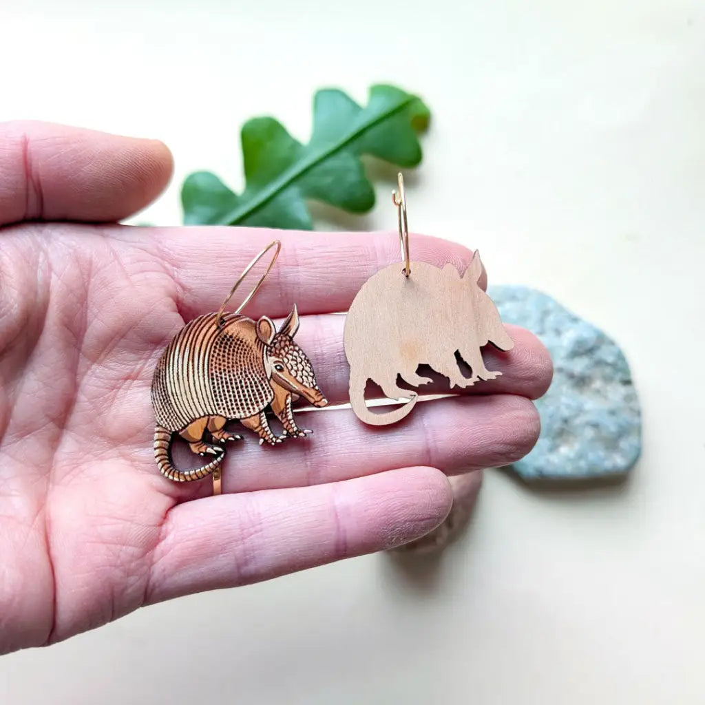 Armadillo Earrings Dangle and Drop Earrings