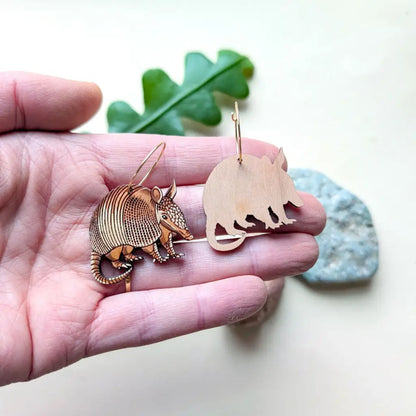 Armadillo Earrings Dangle and Drop Earrings