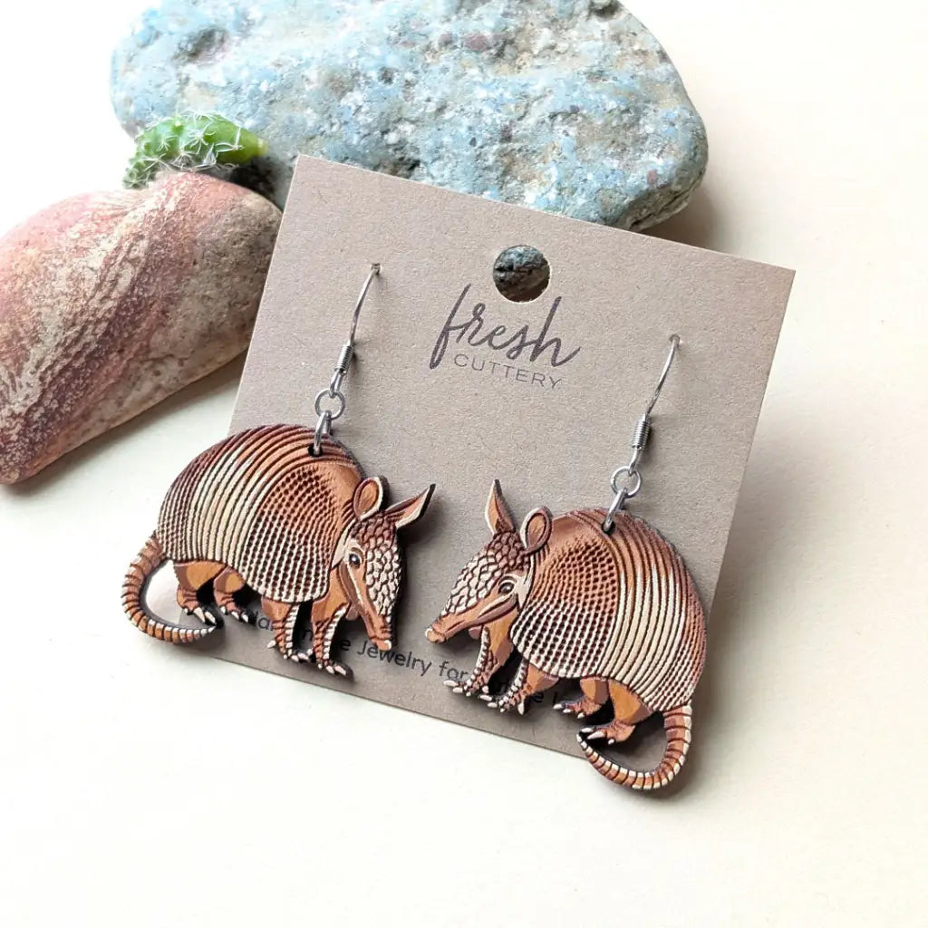 Armadillo Earrings Dangle and Drop Earrings
