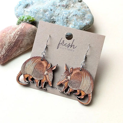 Armadillo Earrings Dangle and Drop Earrings