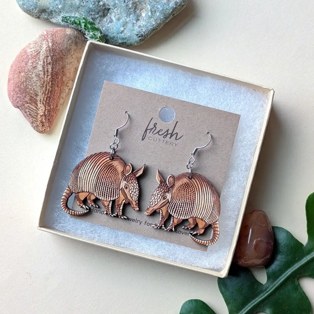 Armadillo Earrings Dangle and Drop Earrings