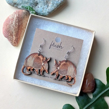 Armadillo Earrings Dangle and Drop Earrings