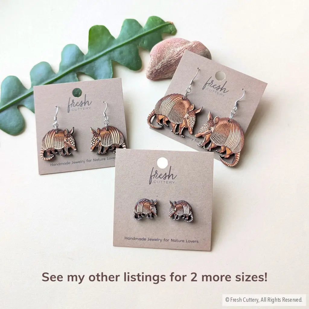 Armadillo Earrings Dangle and Drop Earrings