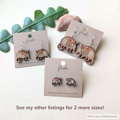 Armadillo Earrings Dangle and Drop Earrings
