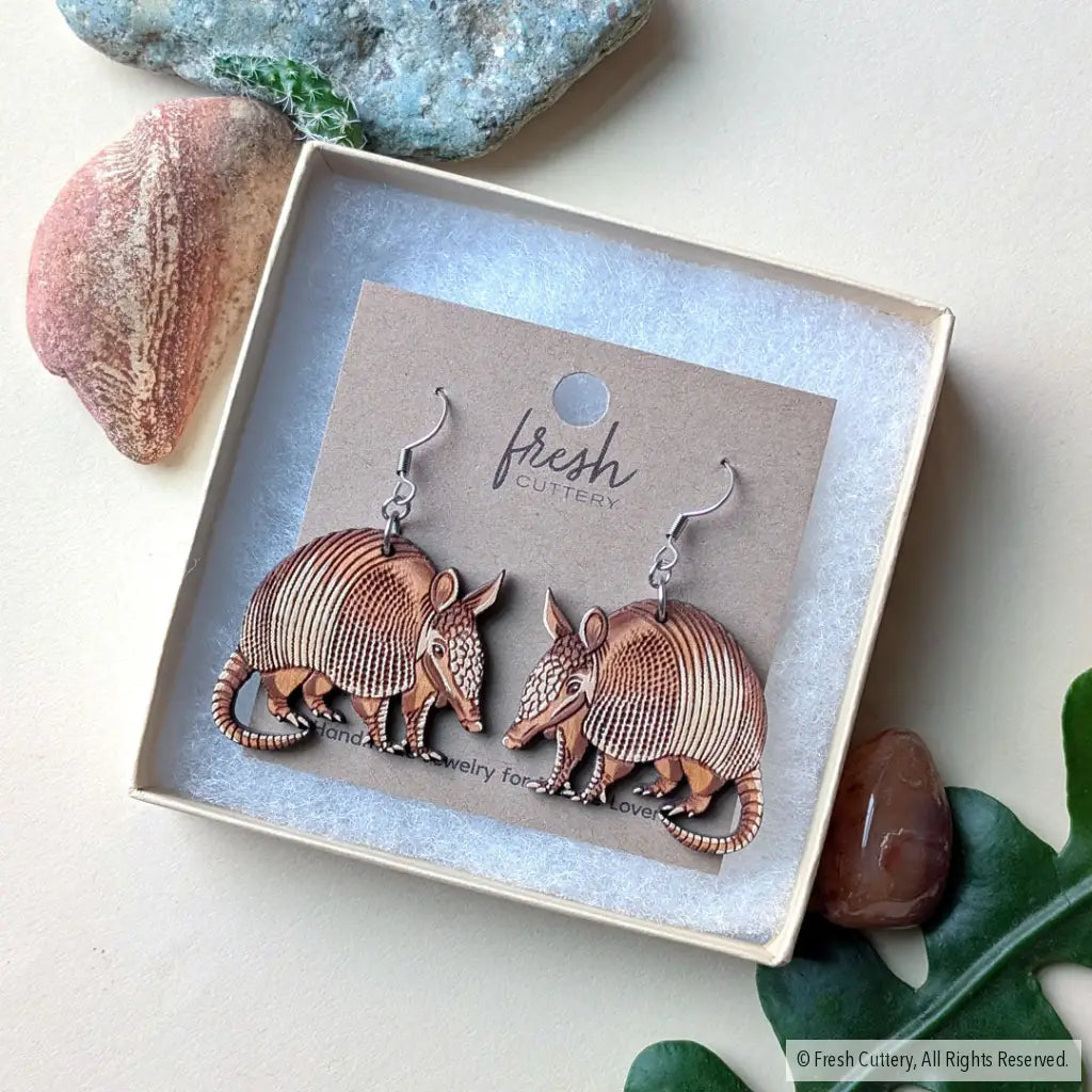 Armadillo Earrings Dangle and Drop Earrings