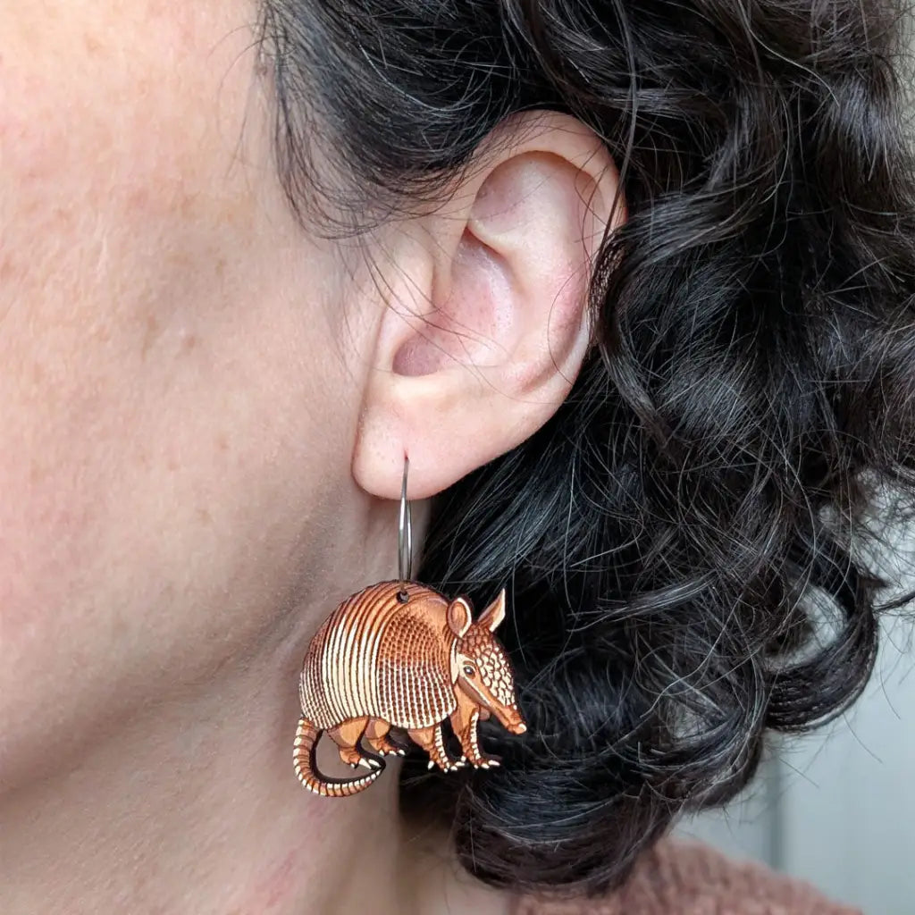 Armadillo Earrings Dangle and Drop Earrings