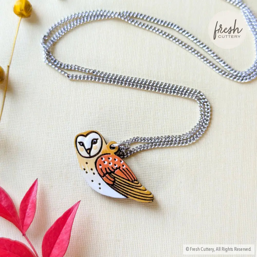 Barn Owl Necklace Necklaces