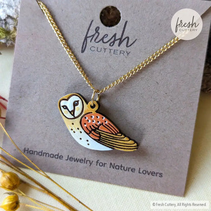 Barn Owl Necklace Necklaces