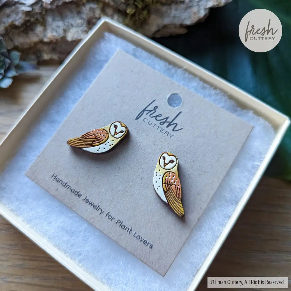 Barn Owl Studs