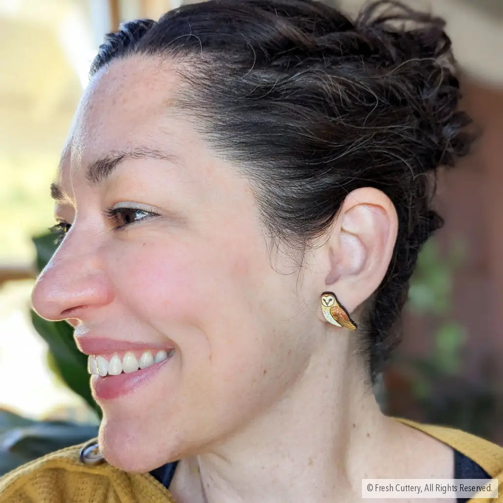 Barn Owl Studs