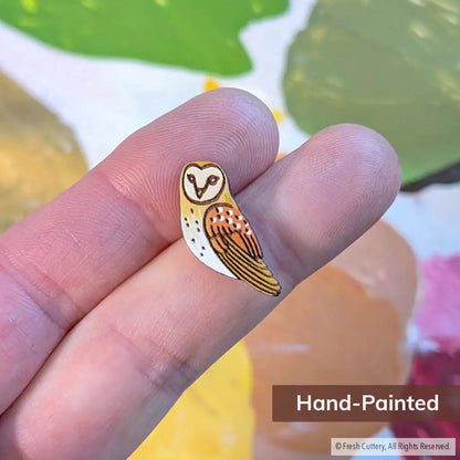 Barn Owl Studs - Studs