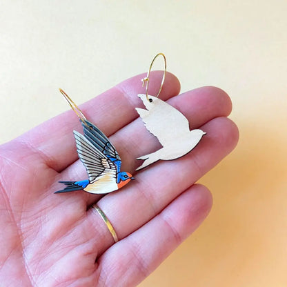 Barn Swallow Earrings Dangle and Drop Earrings