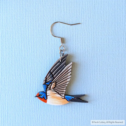 Barn Swallow Earrings Dangle and Drop Earrings