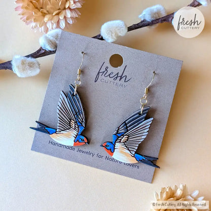 Barn Swallow Earrings Dangle and Drop Earrings