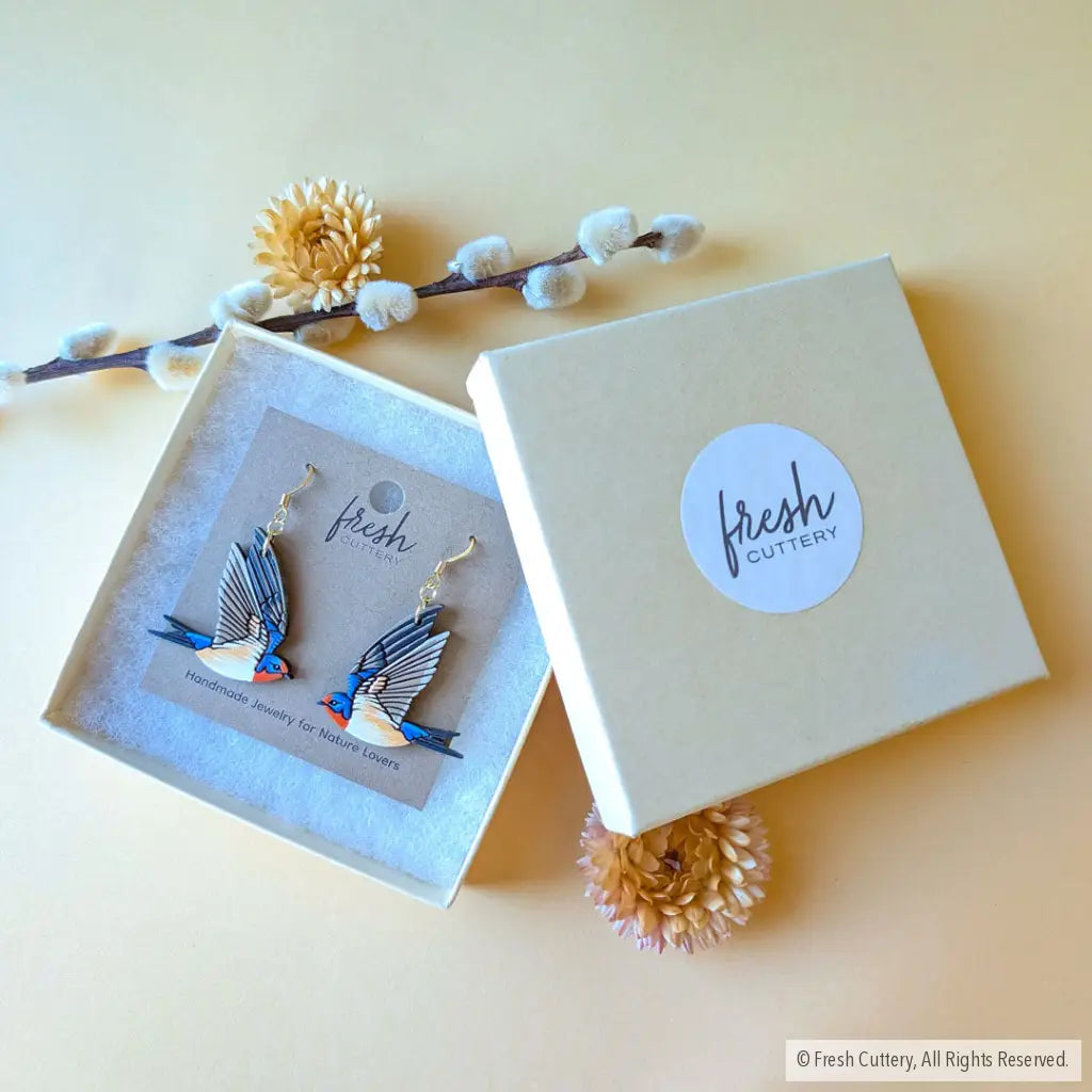 Barn Swallow Earrings Dangle and Drop Earrings