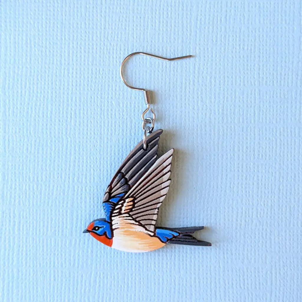 Barn Swallow Earrings Dangle and Drop Earrings