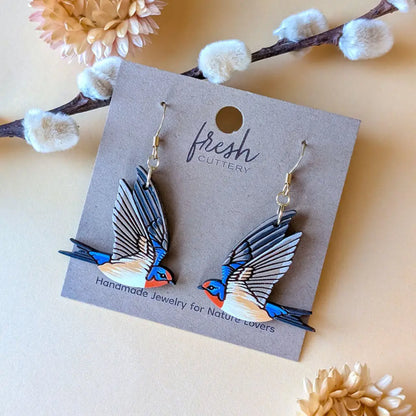 Barn Swallow Earrings Dangle and Drop Earrings