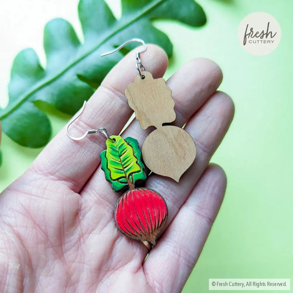 Beet Earrings Dangle And Drop