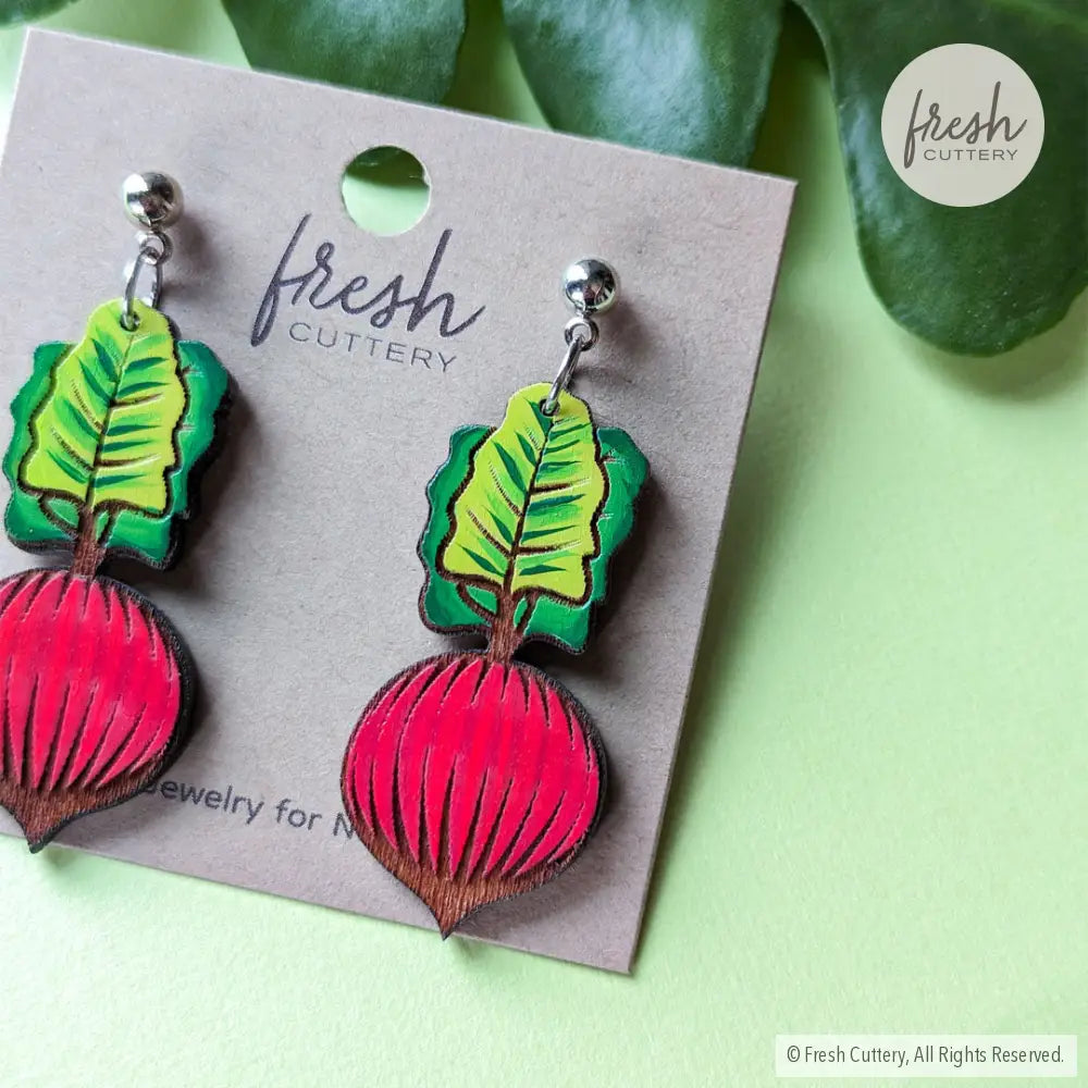 Beet Earrings Dangle And Drop