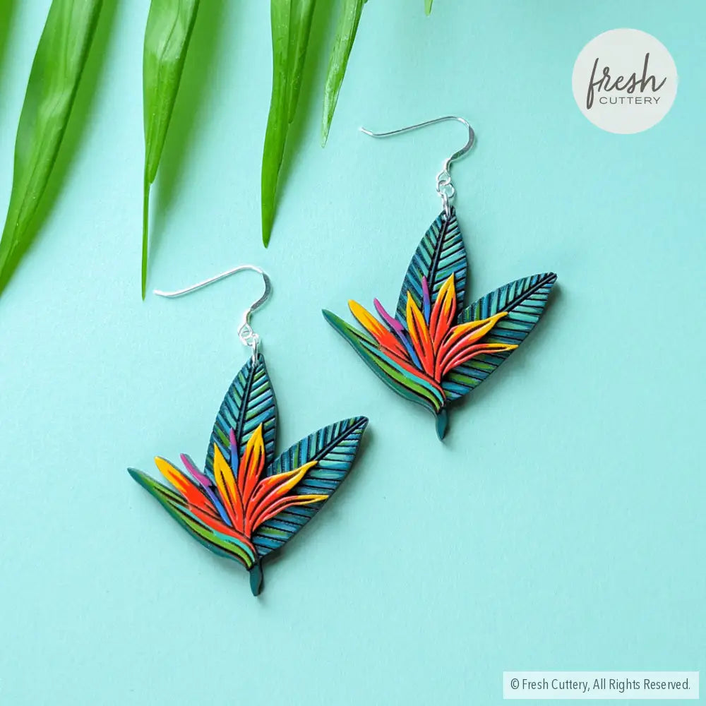 Bird Of Paradise Earrings Dangle And Drop