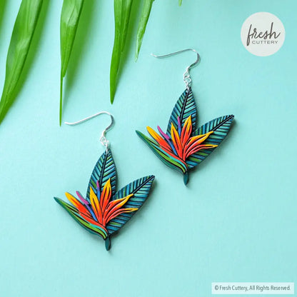 Bird Of Paradise Earrings Dangle And Drop