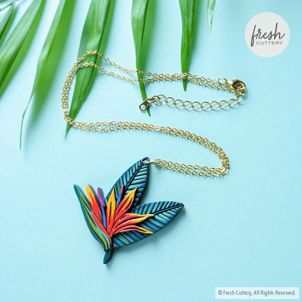 Bird Of Paradise Necklace Gold Necklaces