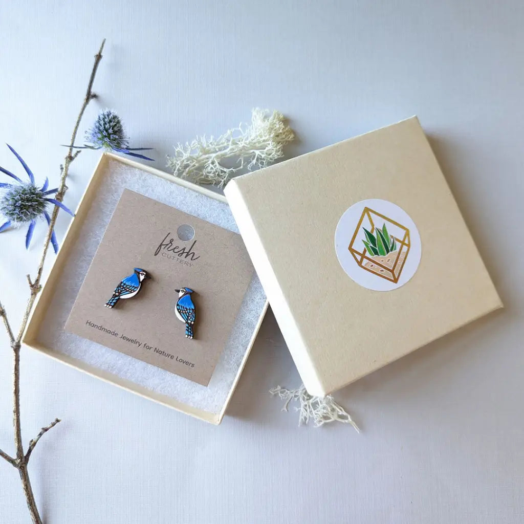 Blue Jay Studs