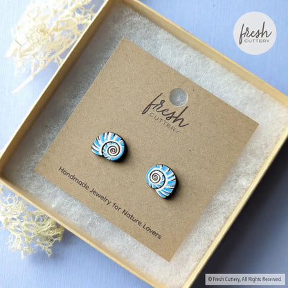 Blue Moon Sea Snail Studs